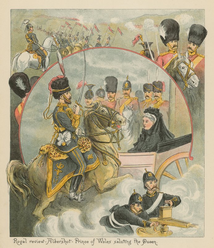 Royal Review-Aldershot-Galler Prensi Kraliçe