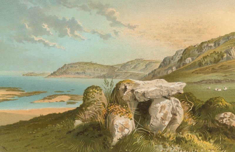 Rozel Bay ve Druidical Kalıntıları - Jersey by English School
