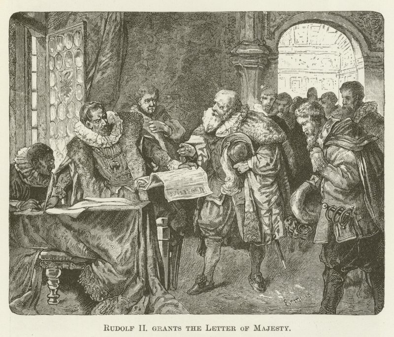 Rudolf II Majesteleri Mektubu verir by English School