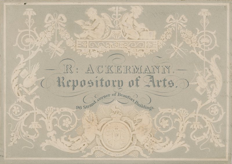 Rudolph Ackermann, Ticari Kart, kabartmalı Dobbs by English School