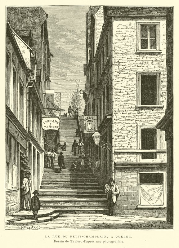 Rue du Petit-Champlain, Quebec City, Kanada by English School