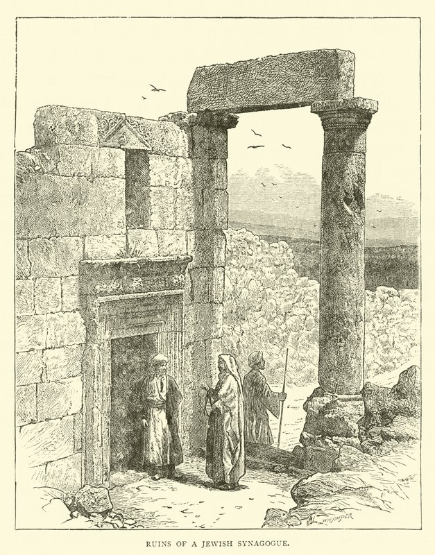 Bir Yahudi sinagogunun kalıntıları by English School