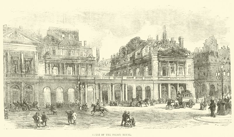 Palais Royal Harabeleri, Mayıs 1871 by English School