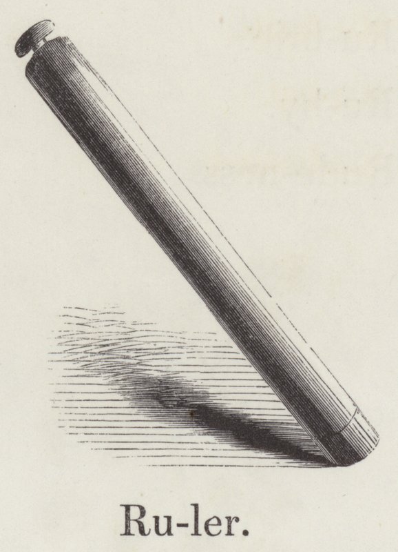 Cetvel (gravür) by English School