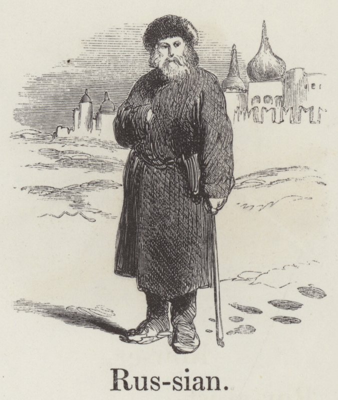 Rusça (gravür) by English School