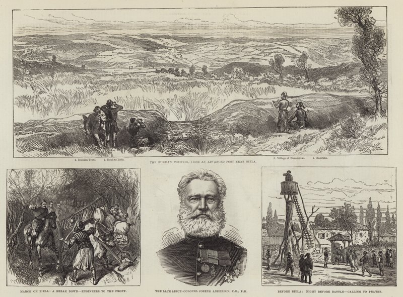 Rus Türk Savaşı (gravür) by English School