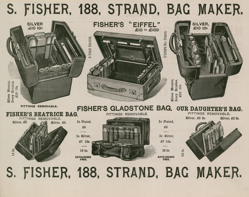 S Fisher, 188 Strand, Çanta Yapıcı by English School