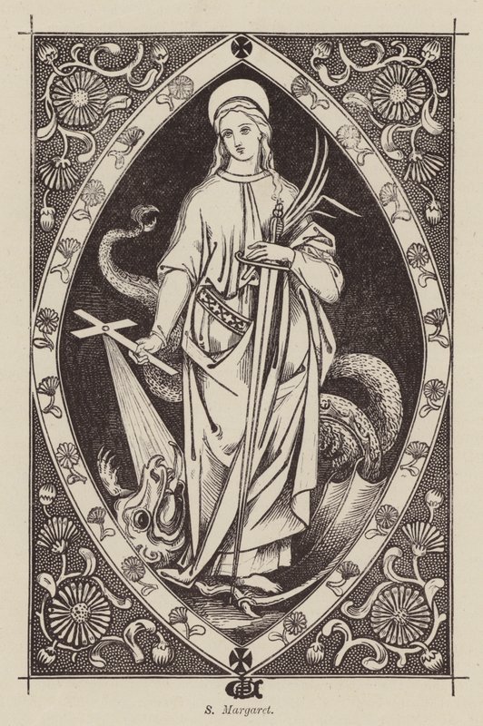 S Margaret (gravür) by English School