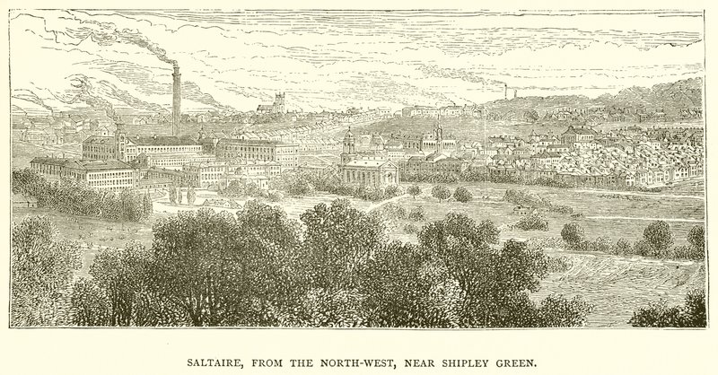 Saltaire, Kuzeybatıdan Shipley Green yakınlarında by English School