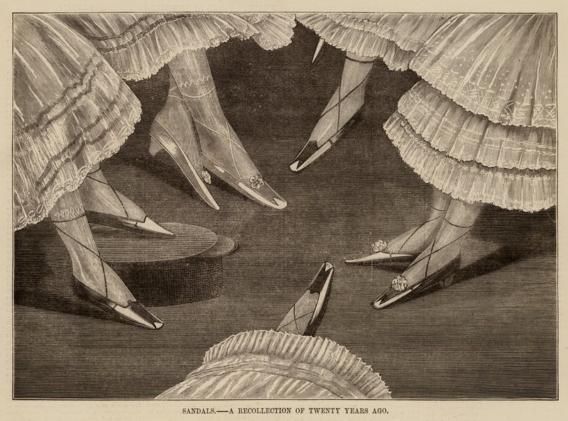 Sandaletler, yirmi yıl öncesinin hatırası (gravür) by English School