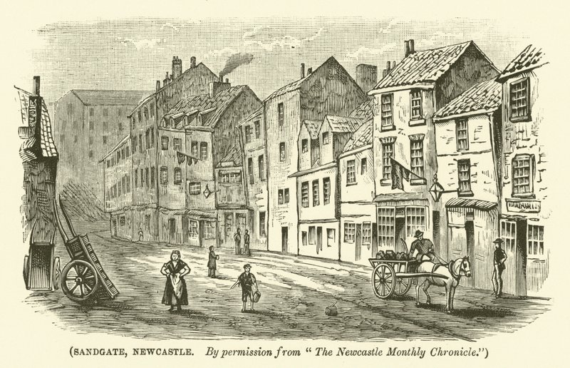 Sandgate, Newcastle (gravür) by English School