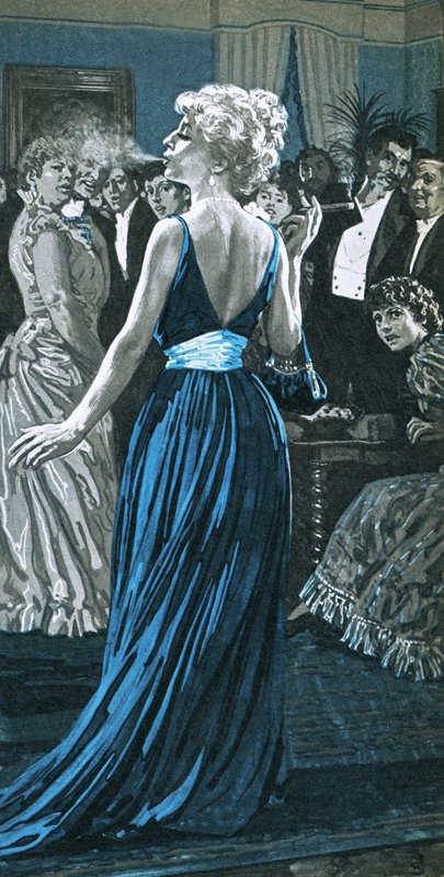 Sarah Bernhardt puro içiyor by English School