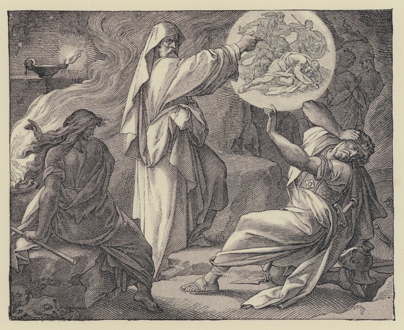 Saul (gravür) by English School