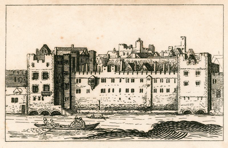 Savoy, Londra, 1650 yılında olduğu gibi, W Holler tarafından yapılan bir gravürden by English School