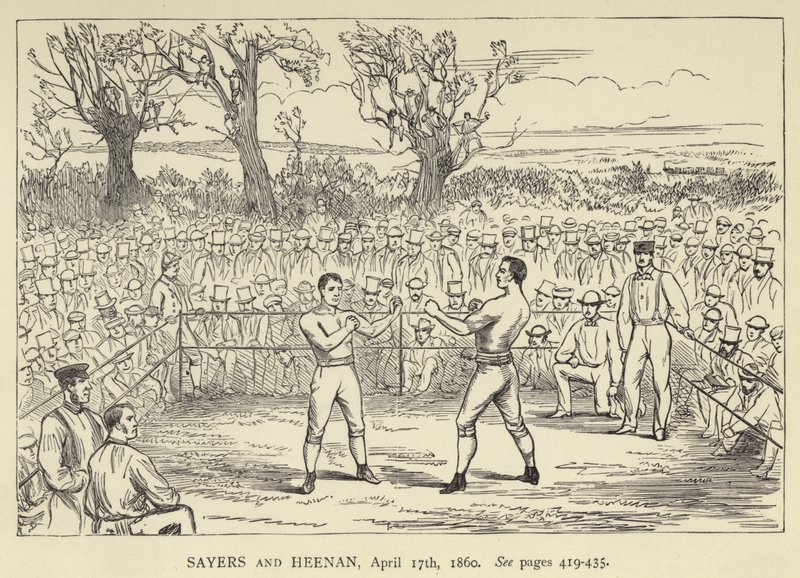 Sayers ve Heenan, 17 Nisan 1860 by English School