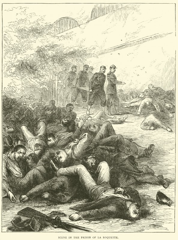 La Roquette Hapishanesindeki Sahne, 1871 by English School