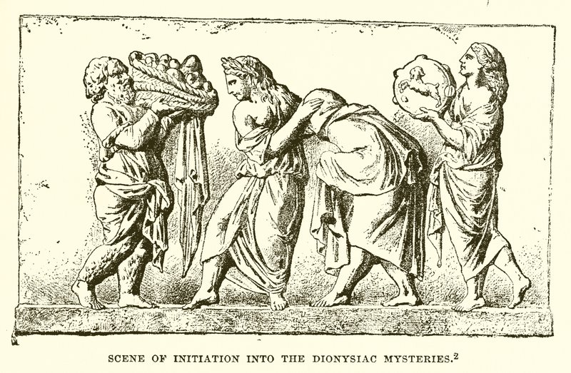 Dionysos Gizemlerine İnisiyasyon Sahnesi by English School