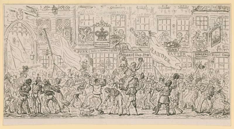 Londra yaşam sahnesi by English School
