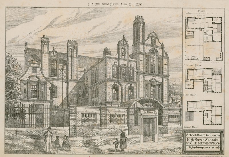 Londra için Okul Kurulu, High Street Okulları, Stoke Newington, Londra by English School