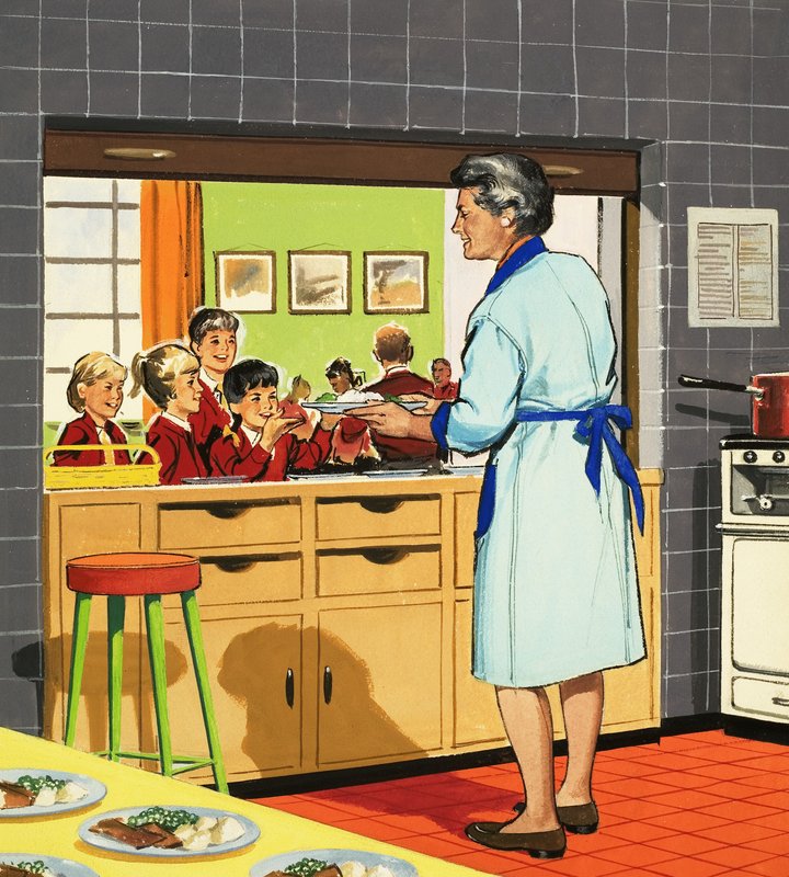 okul yemeği bayan by English School