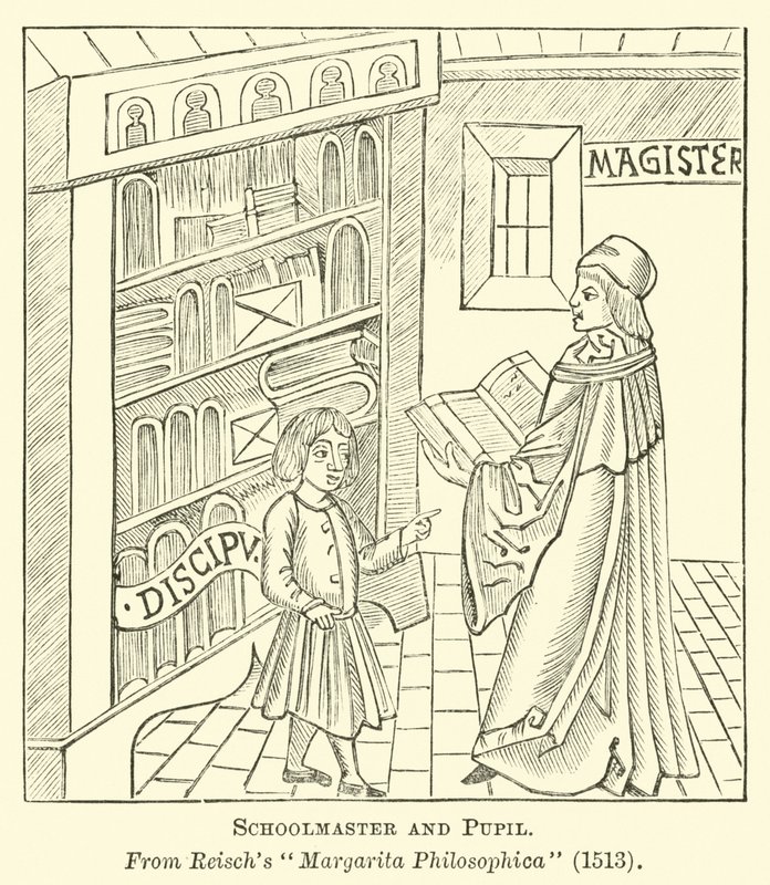okul müdürü ve öğrenci by English School