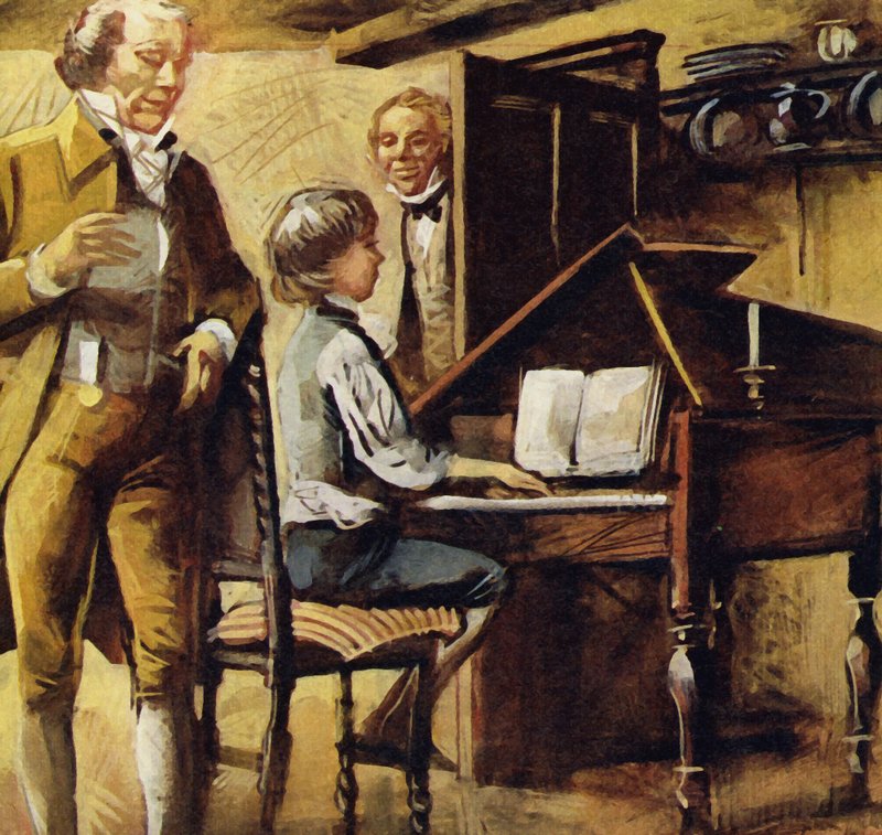Schubert, 1797'de Viyana'da doğdu. by English School