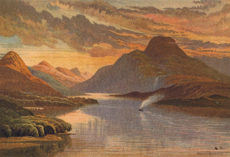 İskoçya, Loch Lomond (renkli taş) by English School