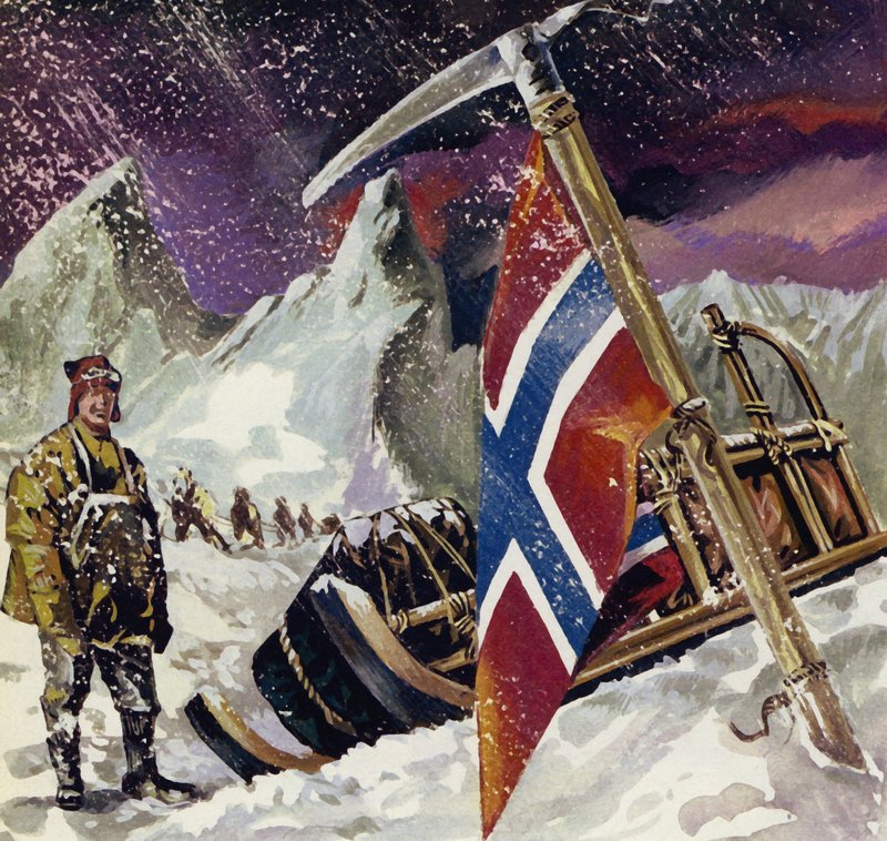 Scott, sadece Amundsen tarafından dövüldüğünü bulmak için Kutup