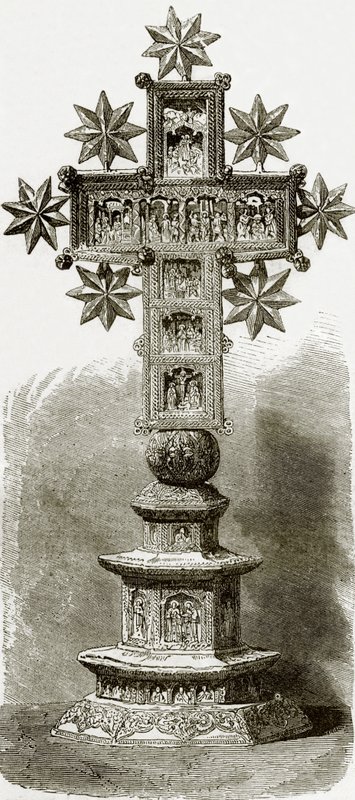 Karyes hazinesinde heykel haç by English School