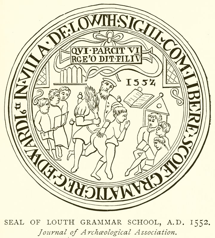Louth Gramer Okulu Mührü, MS 1552 by English School