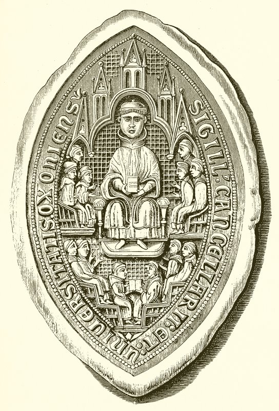 Oxford Üniversitesi Mührü, c. 1300 by English School