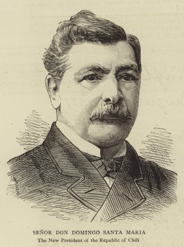 Senor Don Domingo Santa Maria (gravür) by English School
