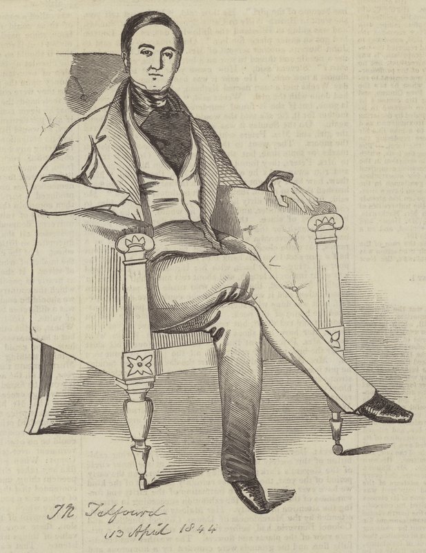 Serjeant Talfourd (gravür) by English School