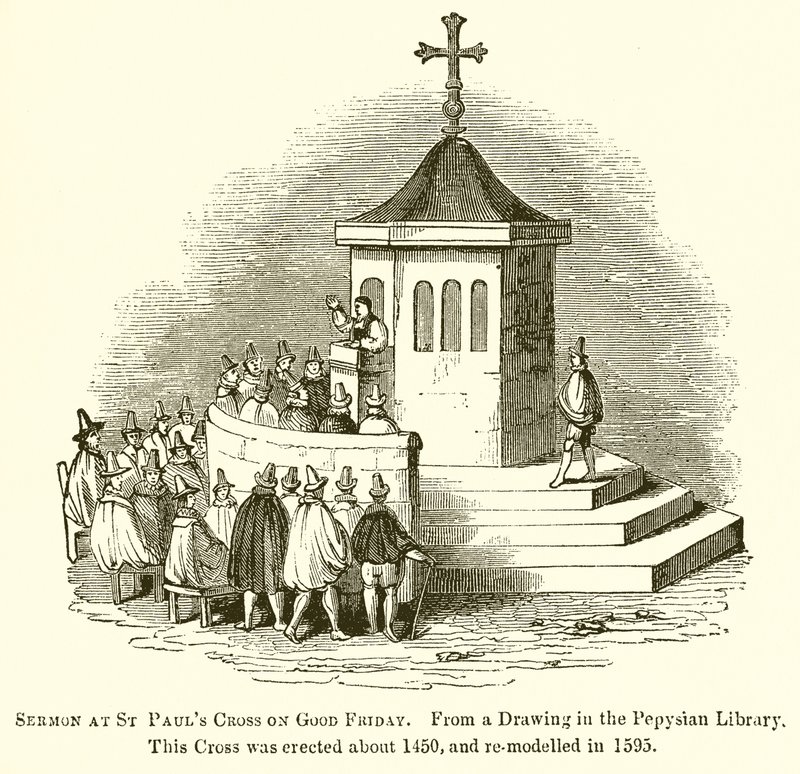 İyi Cuma günü St Pauls Cross