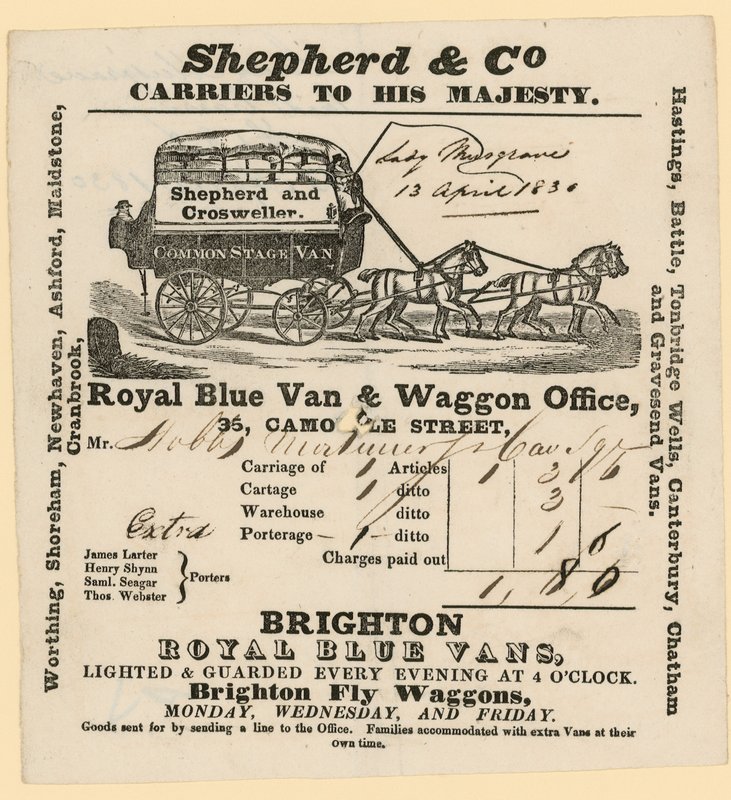 Shepherd & Co faturası. Brighton