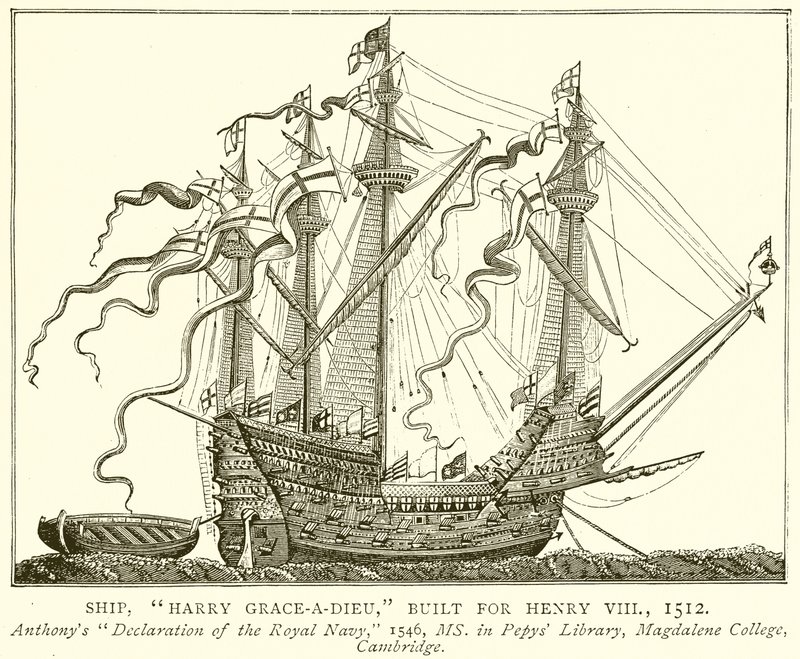 Gemi, Harry Grace-a-Dieu, Henry VIII için inşa edildi, 1512 by English School