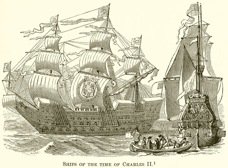 Charles II Zamanının Gemileri by English School
