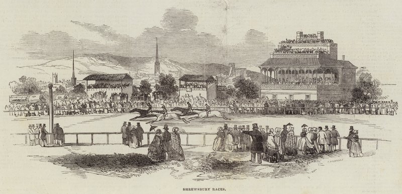 Shrewsbury Yarışları (gravür) by English School