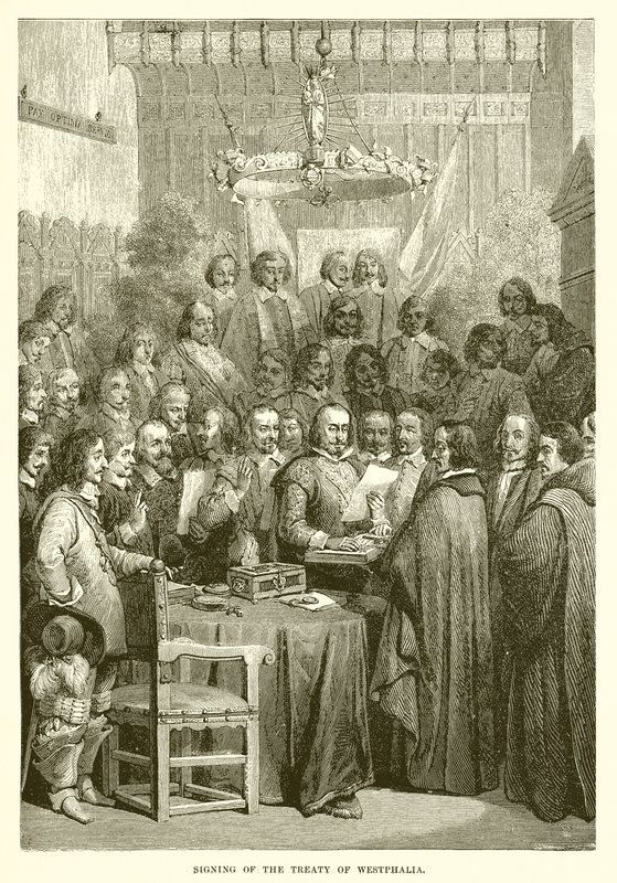 Westphalia antlaşmasının imzalanması by English School