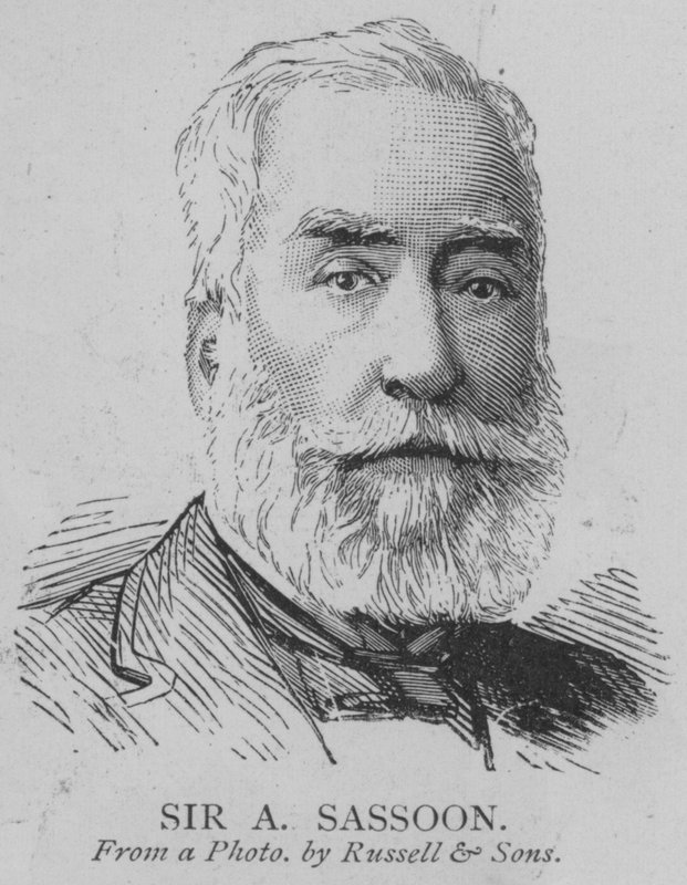 Sir A Sassoon (gravür) by English School