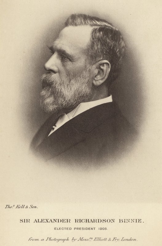 Sir Alexander Richardson Binnie, 1905