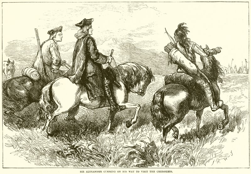 Sir Alexander Cherokees ziyarete giderken cumming by English School