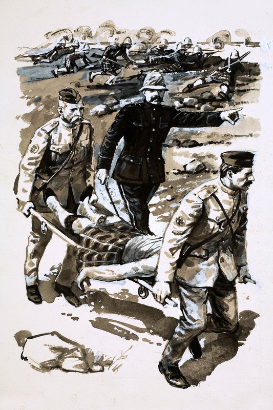 Sir Arthur Conan Doyle, Boer Savaşı sırasında doktor olarak görev yaptı. by English School