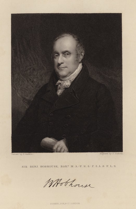 Sör Benjamin Hobhouse by English School