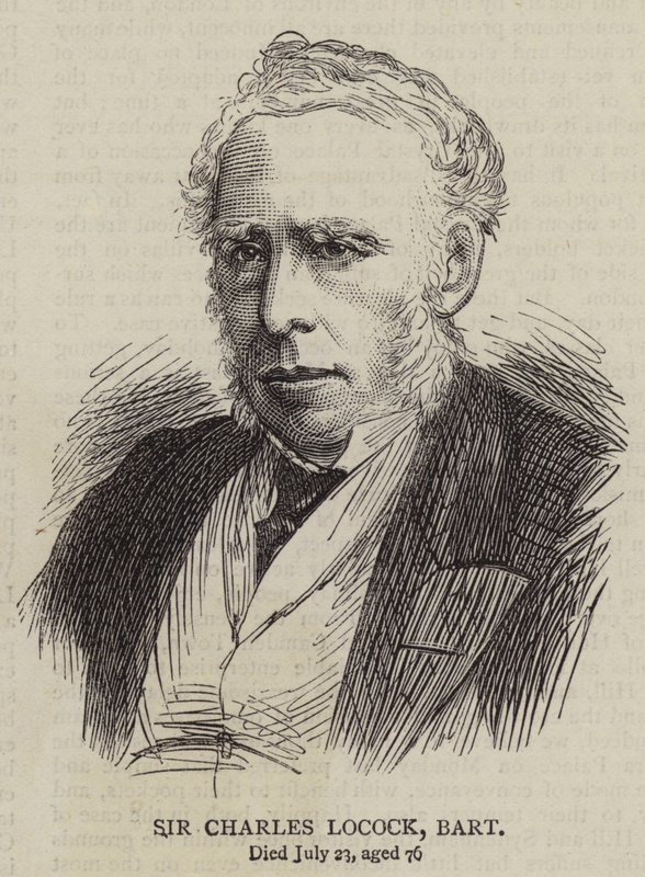 Sir Charles Locock, Baronet (gravür) by English School