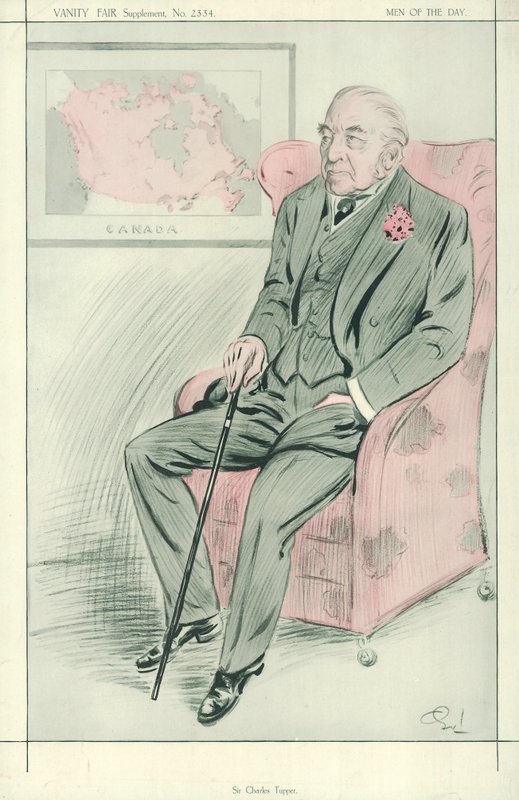 Sir Charles Tupper, 30 Temmuz 1913, Vanity Fair karikatürü by English School