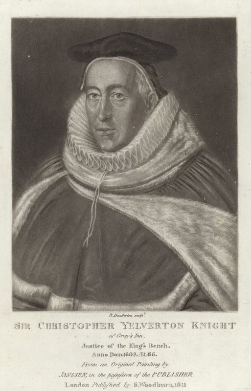 Sir Christopher Yelverton Şövalyesi by English School