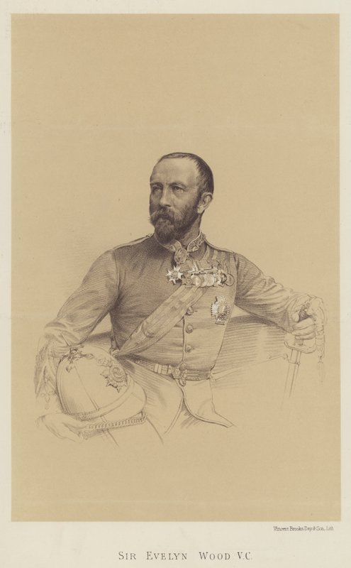Sir Evelyn Wood, VC (taş) by English School