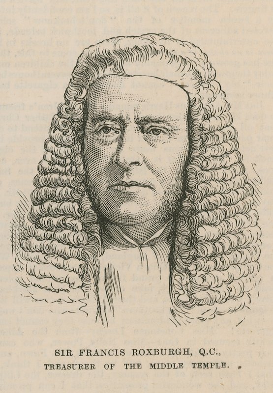 Sir Francis Roxburgh, Orta Tapınağın Saymanı by English School