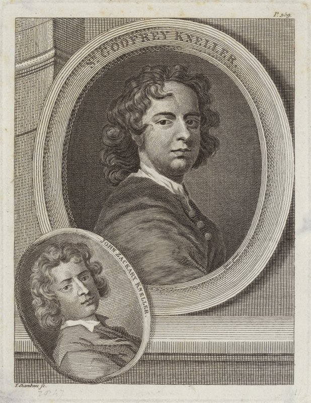 Sör Godfrey Kneller ve John Zackary Kneller by English School